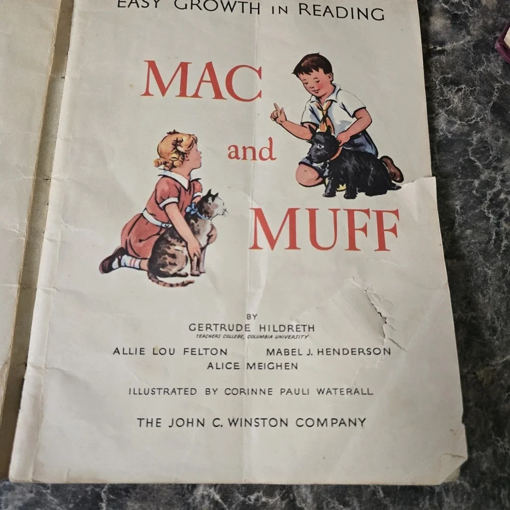 Vintage Mac and Muff Pre-Primer Level One Workbook -‎ 1957